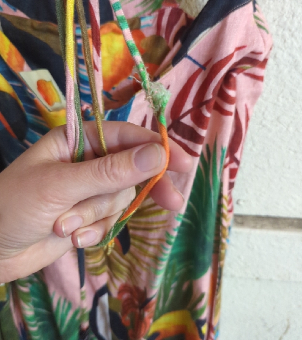 Farm Rio Tropical Toucan Button-Front Dress - Pink & Multicolor - Picture 7 of 8